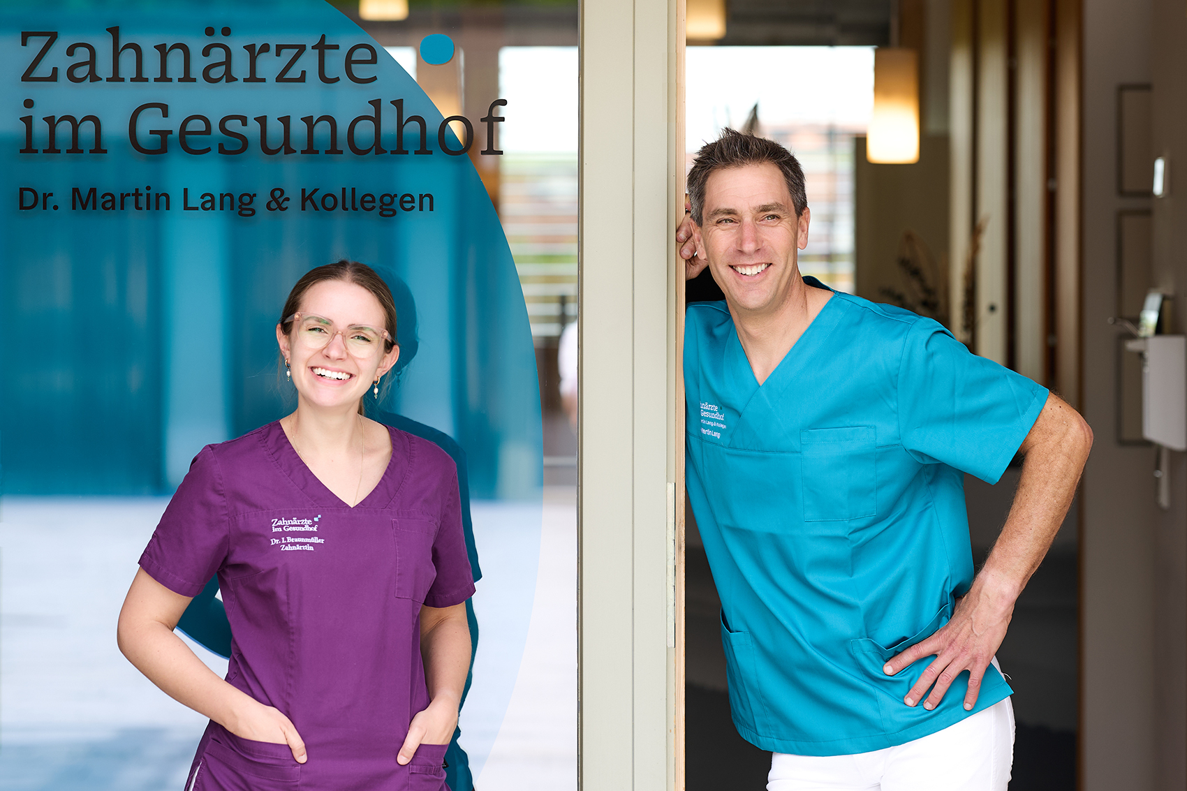 Dr. Isabel Braunmüller und Dr. Martin Lang, Zahnärzte im Gesundhof – Dr. Martin Lang & Kollegen